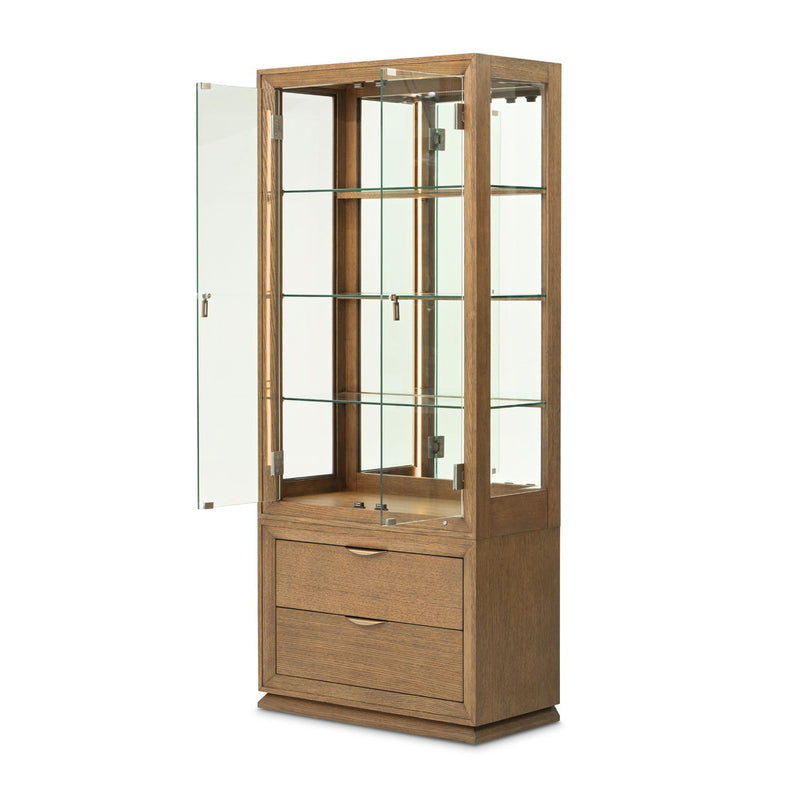 Portrait - Display Cabinet - Sienna Brown - R&R Furniture Gallery (Fountain Valley, CA)