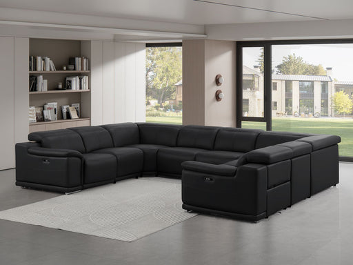 2679 - 8-Piece U-Shaped Power Reclining Sectional In Genuine Leather (4 Recliners) - R&R Furniture Gallery (Fountain Valley, CA)