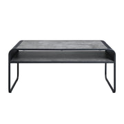 Raziela - Coffee Table - Concrete Gray & Black - R&R Furniture Gallery (Fountain Valley, CA)