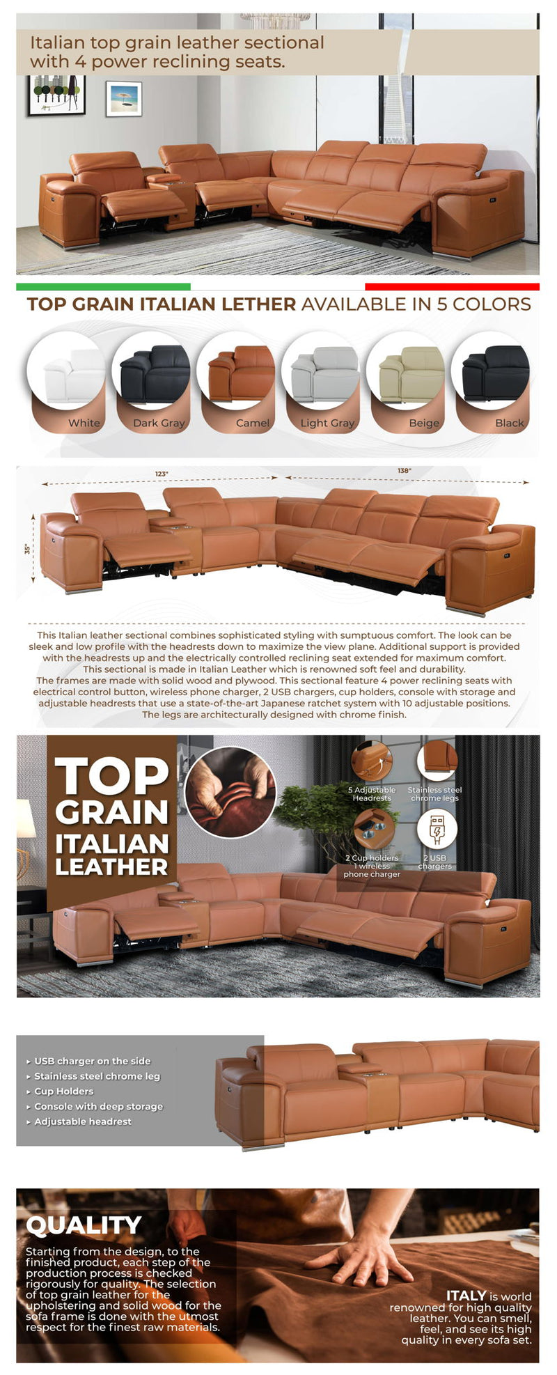 9762 - Power Reclining Sectional - R&R Furniture Gallery (Fountain Valley, CA)