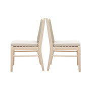 Cordoba - Dining Chair (Set of 2) Comfortable Armless Chairs - Beige - R&R Furniture Gallery (Fountain Valley, CA)