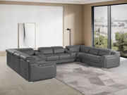 1116 - 10-Piece U-Shaped Sectional Sofa In With 4 Power Recliners & Power Headrests - R&R Furniture Gallery (Fountain Valley, CA)