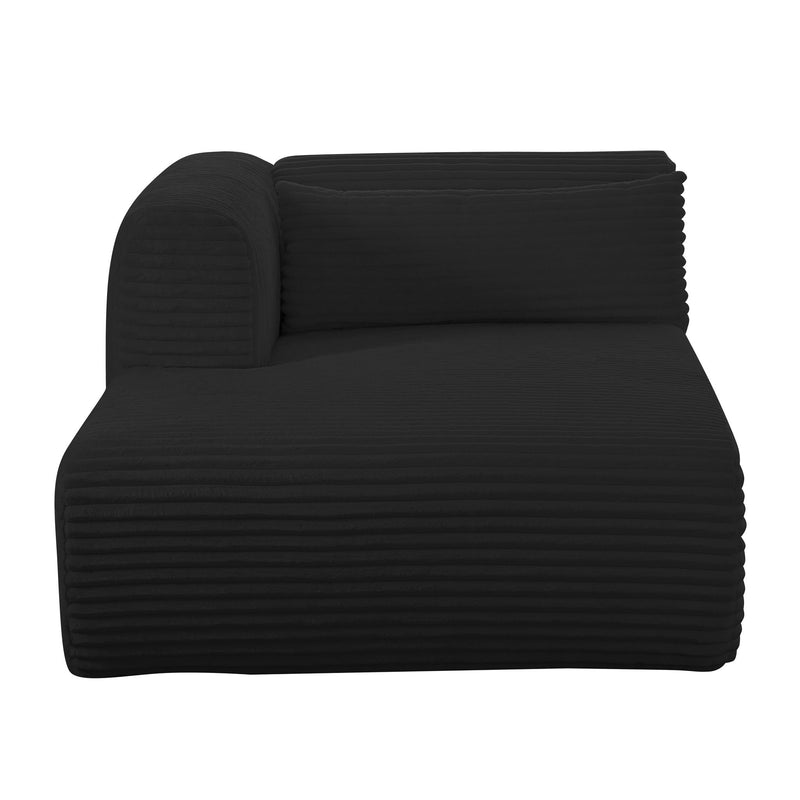 Tarra - Fluffy Oversized Corduroy Modular Chaise - R&R Furniture Gallery (Fountain Valley, CA)