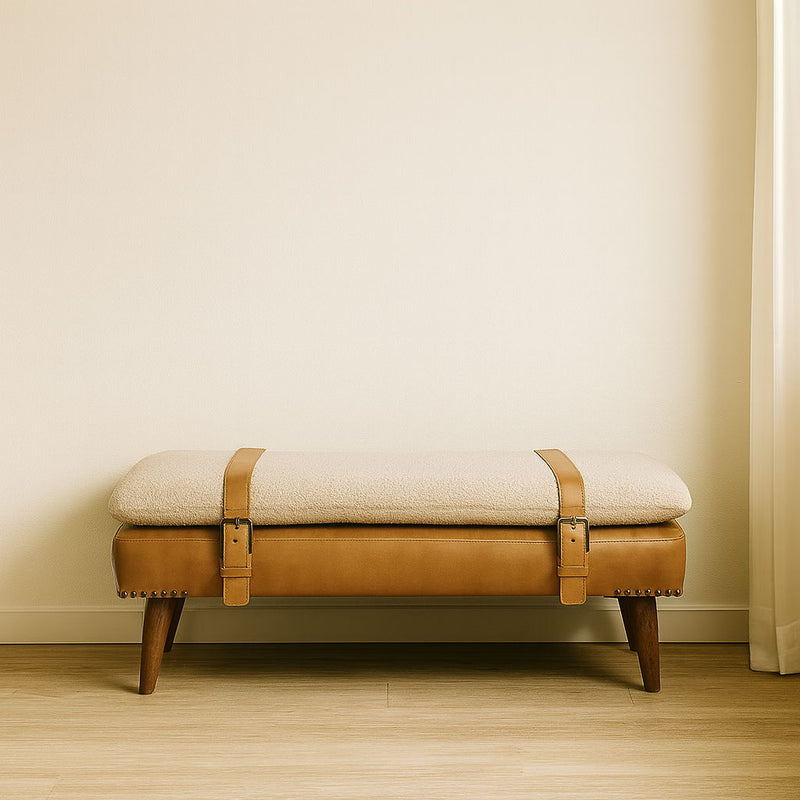 Buffalo - Hide Bench - R&R Furniture Gallery (Fountain Valley, CA)