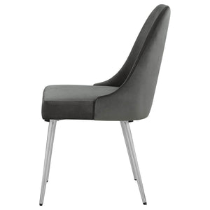 Side Chairs Upholstered With Tapered Legs (Set of 2)