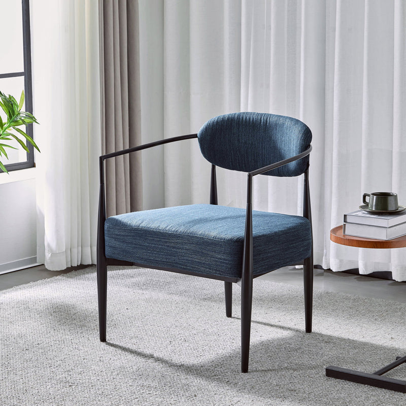 Modern Upholstered Accent Armchair With Pocket Spring Seat - R&R Furniture Gallery (Fountain Valley, CA)