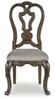 Maylee - Dining Upholstered Side Chair (Set of 2) - Dark Brown - R&R Furniture Gallery (Fountain Valley, CA)