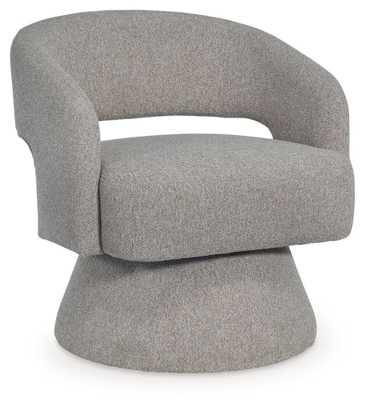 Nashkins - Swivel Accent Chair - Pebble - R&R Furniture Gallery (Fountain Valley, CA)