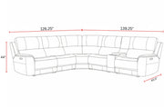 Easton - Power Reclining Sectional With Power Adjustable Headrests - R&R Furniture Gallery (Fountain Valley, CA)