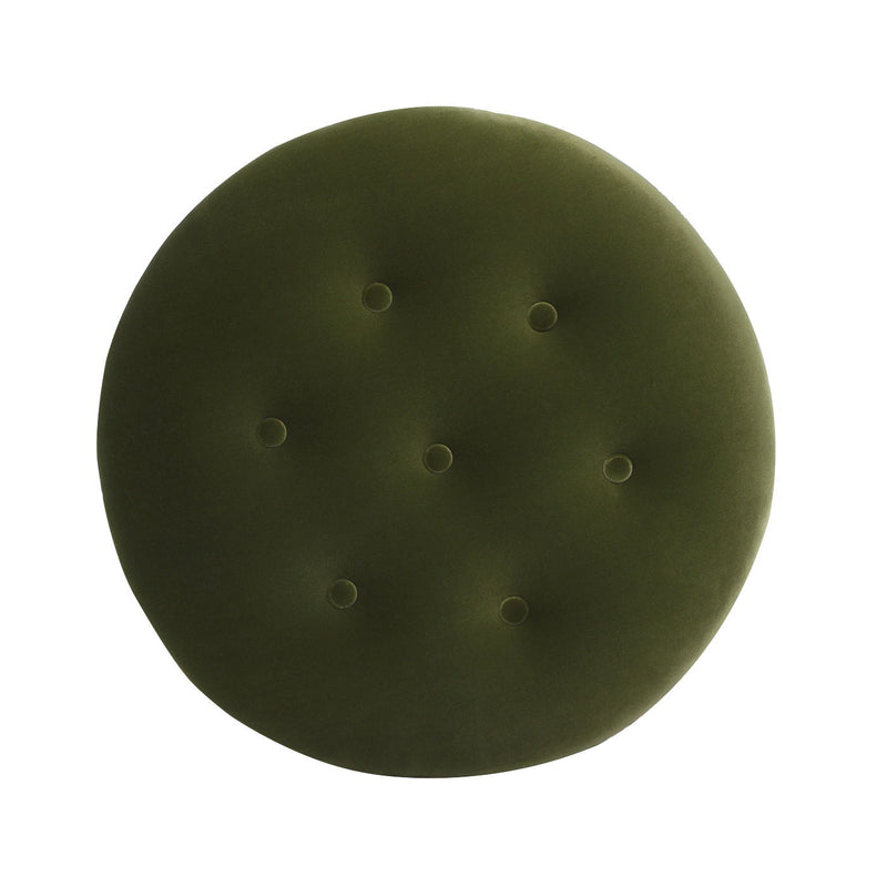 Yolanda - Round Upholstered Accent Ottoman - R&R Furniture Gallery (Fountain Valley, CA)