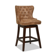 Holmes - Tufted High Back 360 Swivel Counter Height Barstool - R&R Furniture Gallery (Fountain Valley, CA)