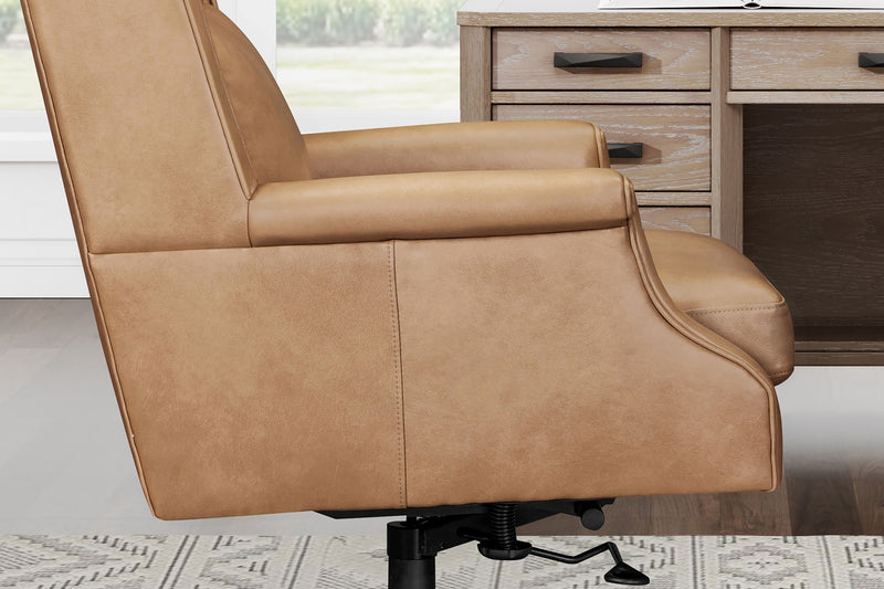 Dc132 - Leather Desk Chair - R&R Furniture Gallery (Fountain Valley, CA)