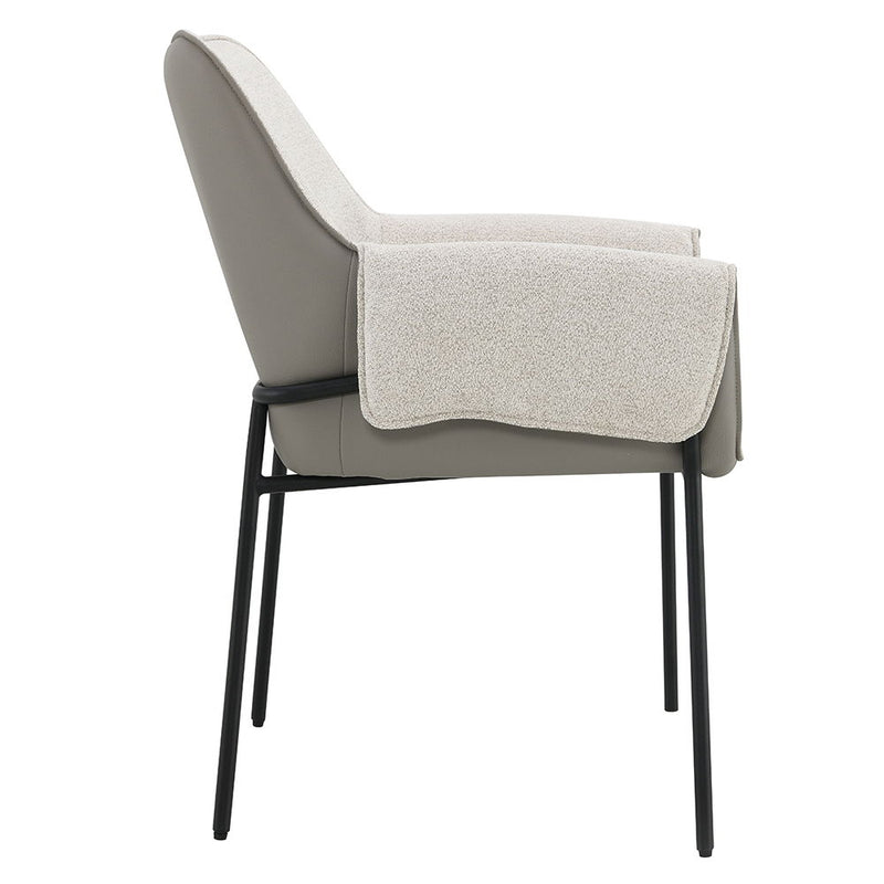 Jirina - Arm Chair (Set of 2) - Beige Chenille - R&R Furniture Gallery (Fountain Valley, CA)