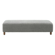 Contemporary Ottoman With Foam Cushion And Durable Upholstery - R&R Furniture Gallery (Fountain Valley, CA)