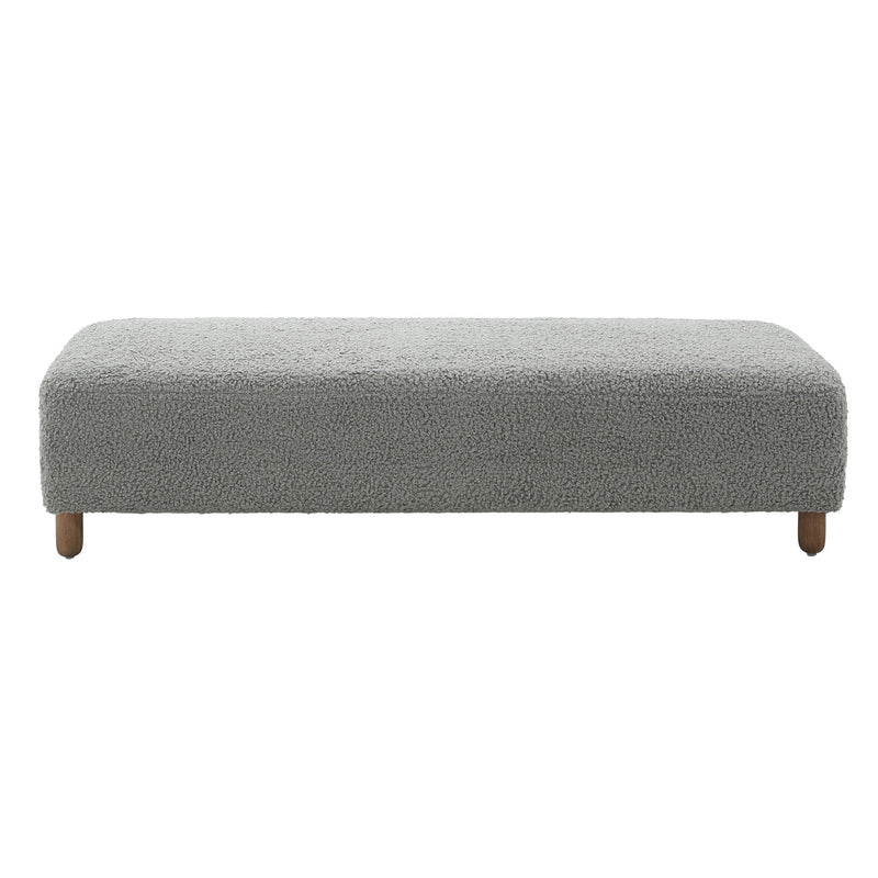 Contemporary Ottoman With Foam Cushion And Durable Upholstery - R&R Furniture Gallery (Fountain Valley, CA)