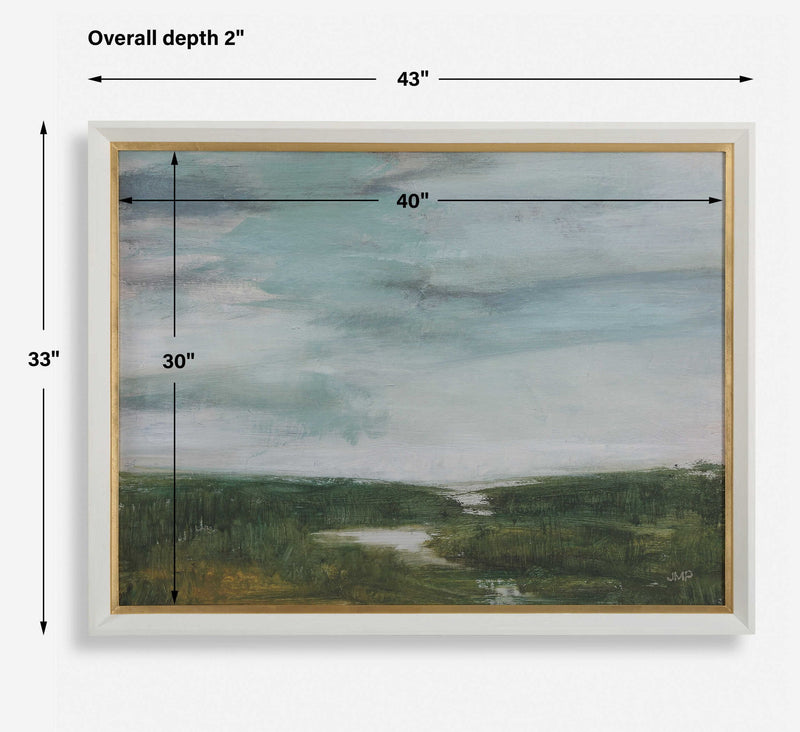 The Path Of The Water - Framed Print