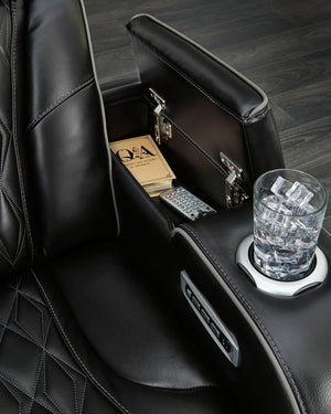 Boyington - Power Reclining Loveseat With Console/Adj Hdrst - R&R Furniture Gallery (Fountain Valley, CA)