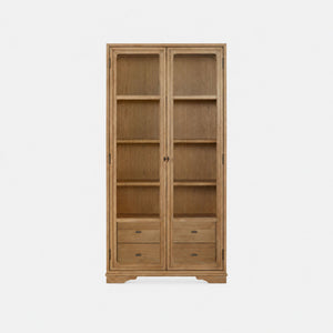 Tall Display Cabinet With Glass Doors