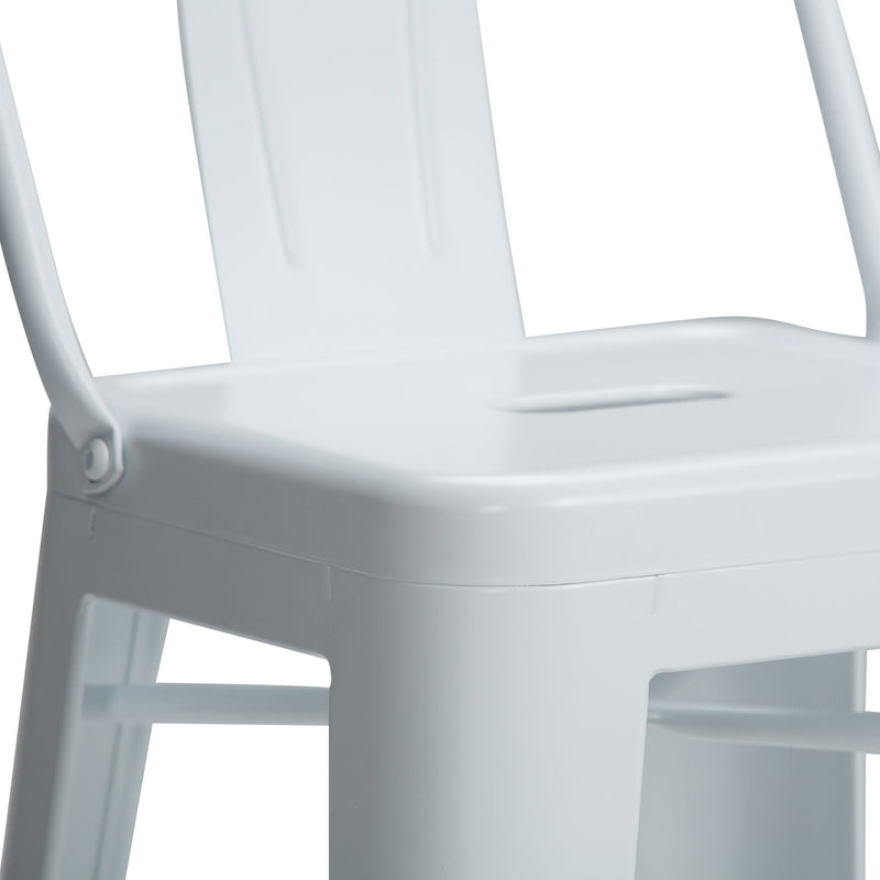 Rayne - Curved Back Metal Stool (Set of 2) - R&R Furniture Gallery (Fountain Valley, CA)