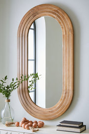 Daverly - Accent Mirror - Brown - R&R Furniture Gallery (Fountain Valley, CA)