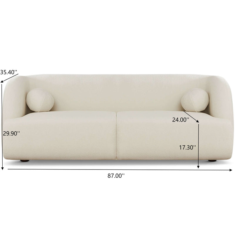 Anna - French Boucle Sofa - R&R Furniture Gallery (Fountain Valley, CA)