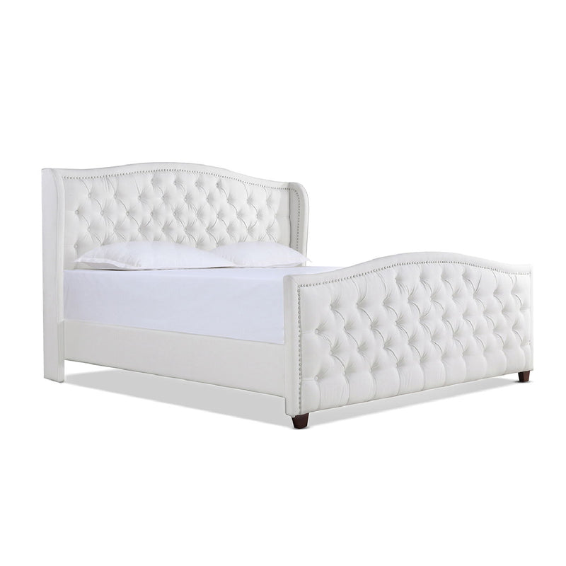 Marcella - Upholstered Shelter Headboard Bed Set - R&R Furniture Gallery (Fountain Valley, CA)
