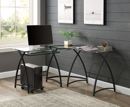 Dazenus - Desk - Glass Top - R&R Furniture Gallery (Fountain Valley, CA)