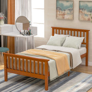 DreamHaus platform bed with a stylish headboard and footboard, showcasing a modern, sturdy design for a cozy bedroom setting.
