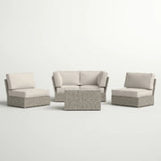 Stylish Modular Wicker Patio Seating Group - R&R Furniture Gallery (Fountain Valley, CA)