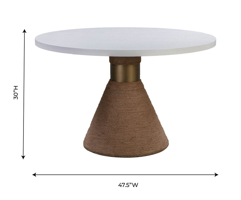 Rishi - Rope Round Table - R&R Furniture Gallery (Fountain Valley, CA)