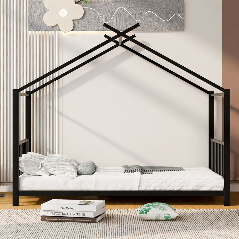 Metal House Platform Bed With Modern Design And Durable Frame - R&R Furniture Gallery (Fountain Valley, CA)