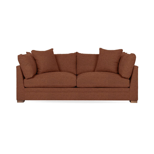 Classic Home Audrey stationary sofa with plush fabric and elegant design, showcased in a cozy living room setting.