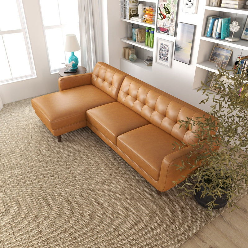 Allison - Mid-Century Modern Sectional Sofa Chaise - R&R Furniture Gallery (Fountain Valley, CA)