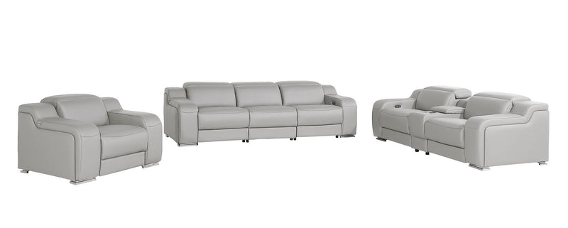 1116 - 7-Piece Modular Power Reclining Sofa, Loveseat & Chair Set In With 6 Power Recliners & Power Headrests