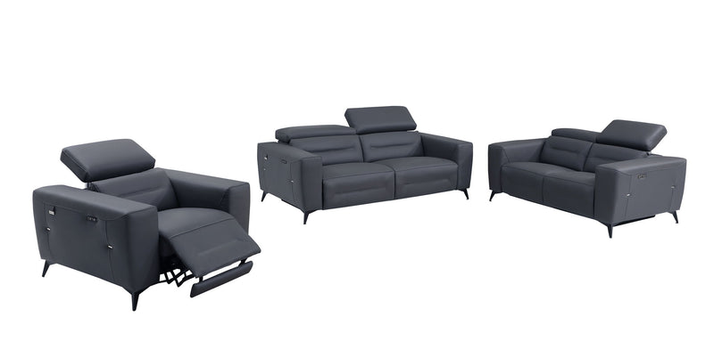 989 - Power Reclining Set With Power Headrest - R&R Furniture Gallery (Fountain Valley, CA)