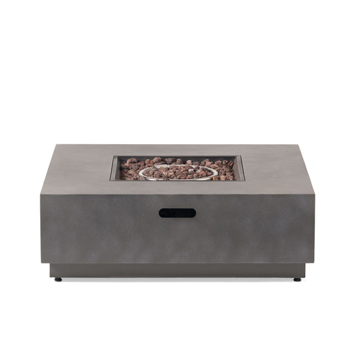 Modern Square Fire Pit With 50, 000 Btu - R&R Furniture Gallery (Fountain Valley, CA)