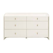 Collins - 6-Drawer Dresser - Cream - R&R Furniture Gallery (Fountain Valley, CA)