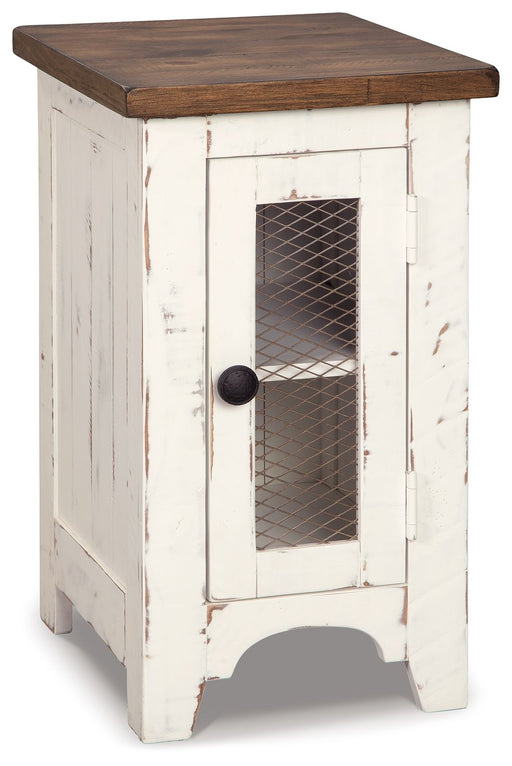 Wystfield - Chair Side End Table - White / Brown - R&R Furniture Gallery (Fountain Valley, CA)
