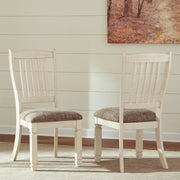 Bolanburg - Dining UPH Side Chair (Set of 2) - Rake Back - Brown / Beige - R&R Furniture Gallery (Fountain Valley, CA)