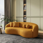 Drake - Japandi Style Curvy Boucle Sofa - R&R Furniture Gallery (Fountain Valley, CA)