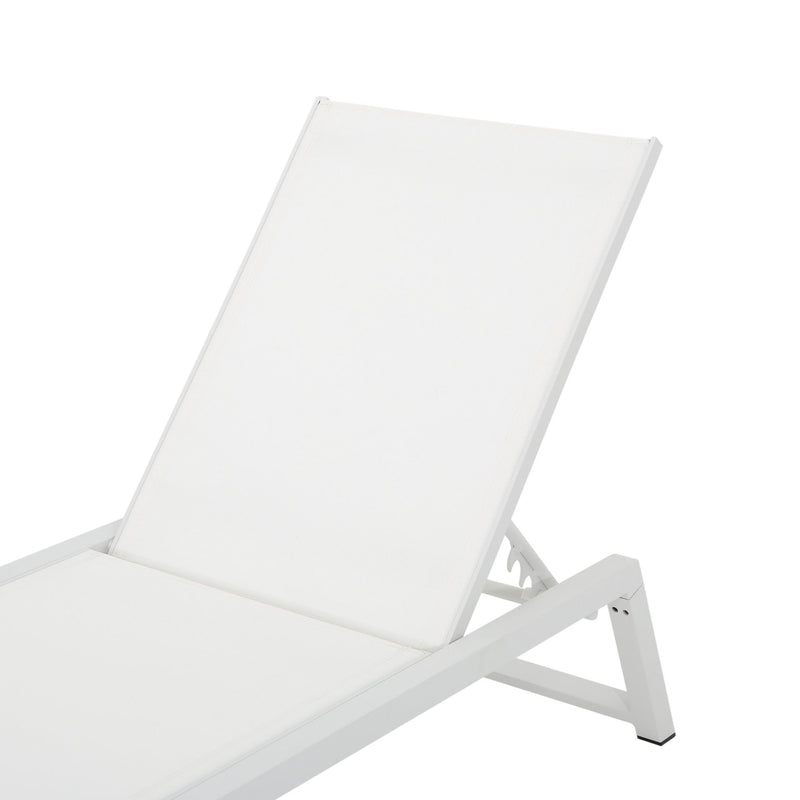 Myers - Chaise Lounge - White - R&R Furniture Gallery (Fountain Valley, CA)