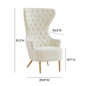 Jezebel - Velvet Wingback Chair