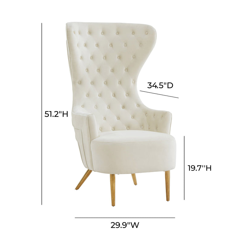 Jezebel - Velvet Wingback Chair
