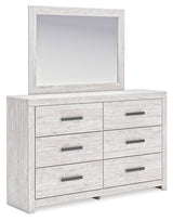 Cayboni - Dresser And Mirror - Whitewash - R&R Furniture Gallery (Fountain Valley, CA)
