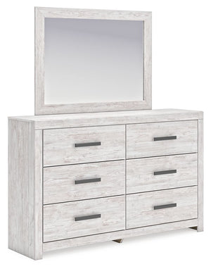 Cayboni - Dresser And Mirror - Whitewash - R&R Furniture Gallery (Fountain Valley, CA)