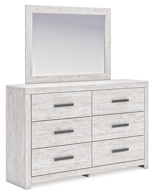 Cayboni - Dresser And Mirror - Whitewash - R&R Furniture Gallery (Fountain Valley, CA)