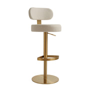 Primrose - Adjustable Stool - Cream - R&R Furniture Gallery (Fountain Valley, CA)