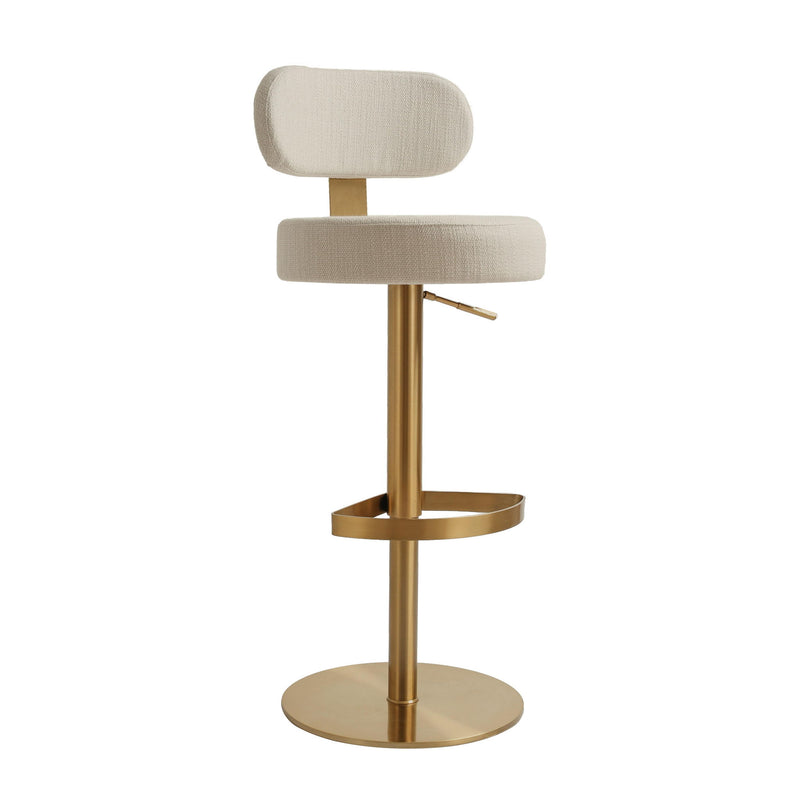 Primrose - Adjustable Stool - Cream - R&R Furniture Gallery (Fountain Valley, CA)