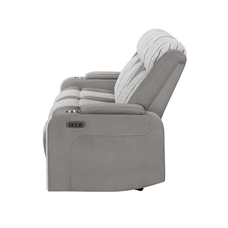 Duran - Power Reclining Sofa With Power Headrest - R&R Furniture Gallery (Fountain Valley, CA)