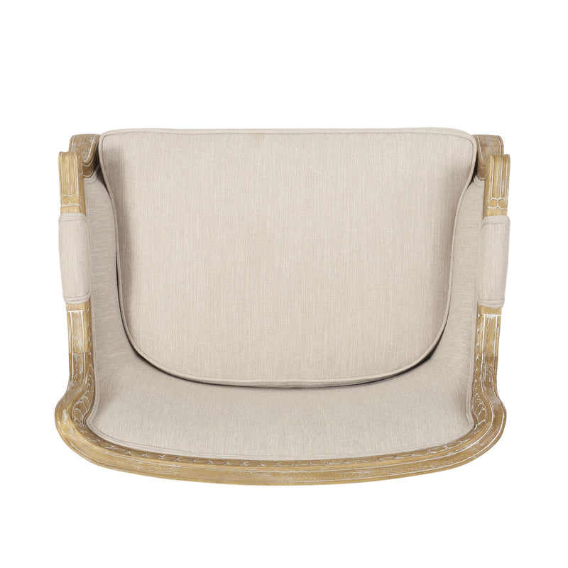 Noble House Style Club Arm Chair with plush upholstery and classic design, ideal for living room or lounge seating.